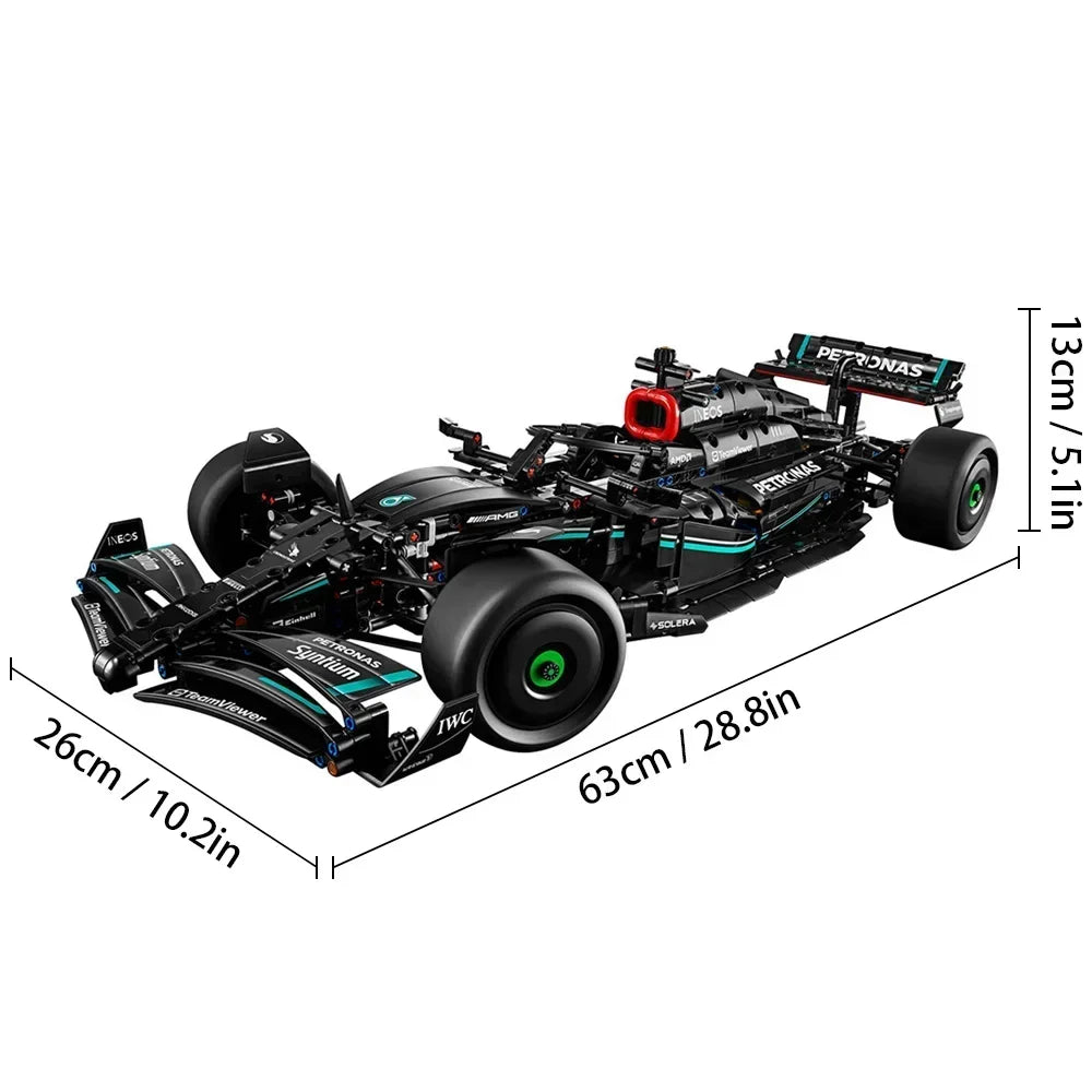 Ultimate 1:8 Super Speed Race Car Building Blocks Set - 1642 Pcs DIY Assembly Toy for Kids - Perfect Gift for Boys!