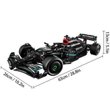 Ultimate 1:8 Super Speed Race Car Building Blocks Set - 1642 Pcs DIY Assembly Toy for Kids - Perfect Gift for Boys!